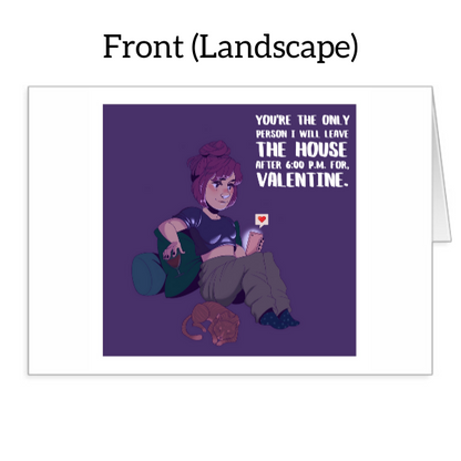 "After 6:00PM" Valentine's Day Card